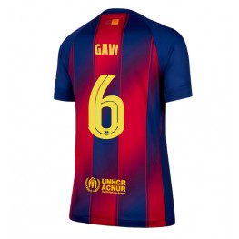Barcelona Paez Gavi #6 Thuis tenue Dames 2025-26 Korte Mouw